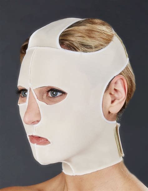 facial compression mask.